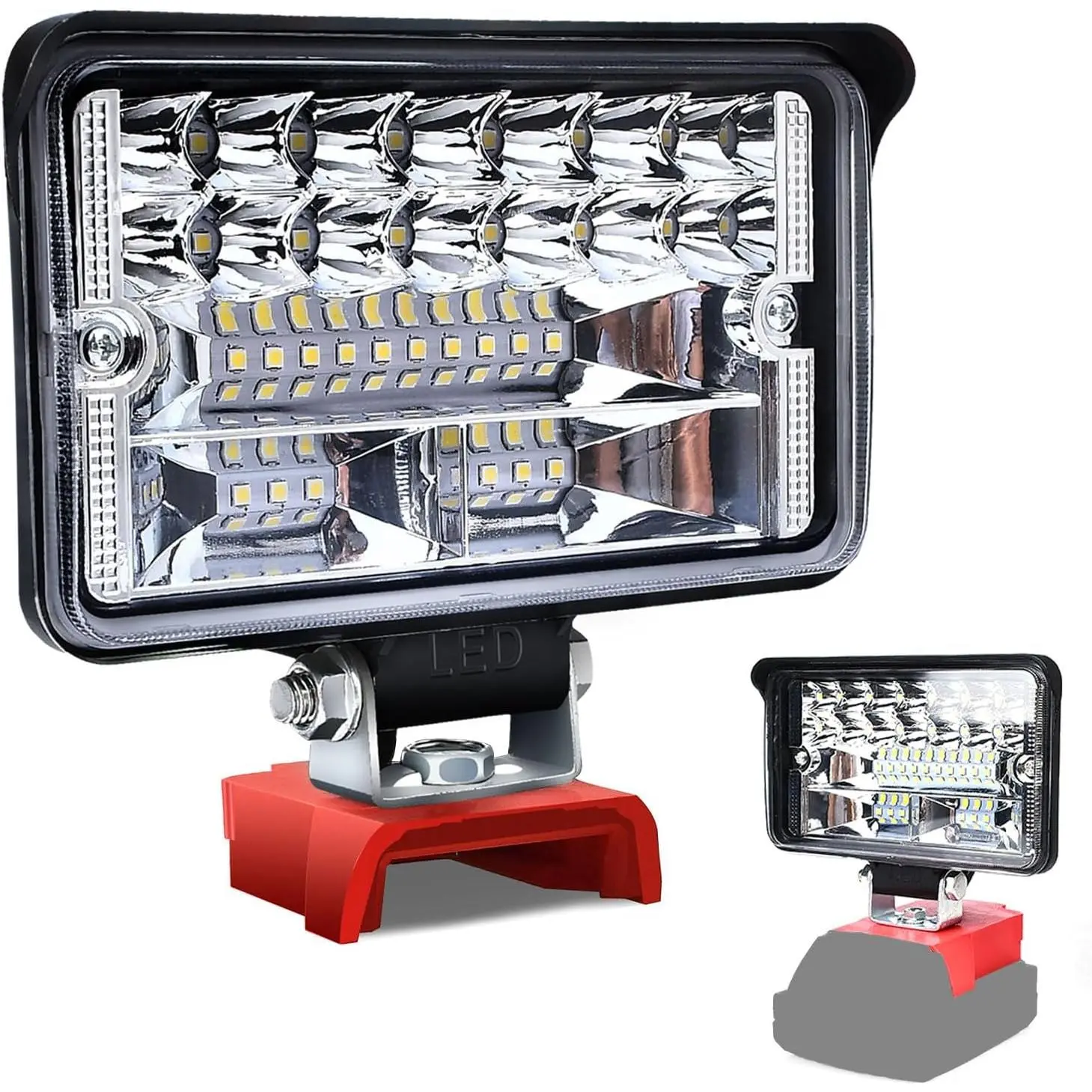 Cordless LED Work Light Work  with Milwaukee 18V m18 Battery, 80W 6000LM Portable m18 Flashlight  Job Site Lighting, Camping, Garage Lighting (Battery not Included)