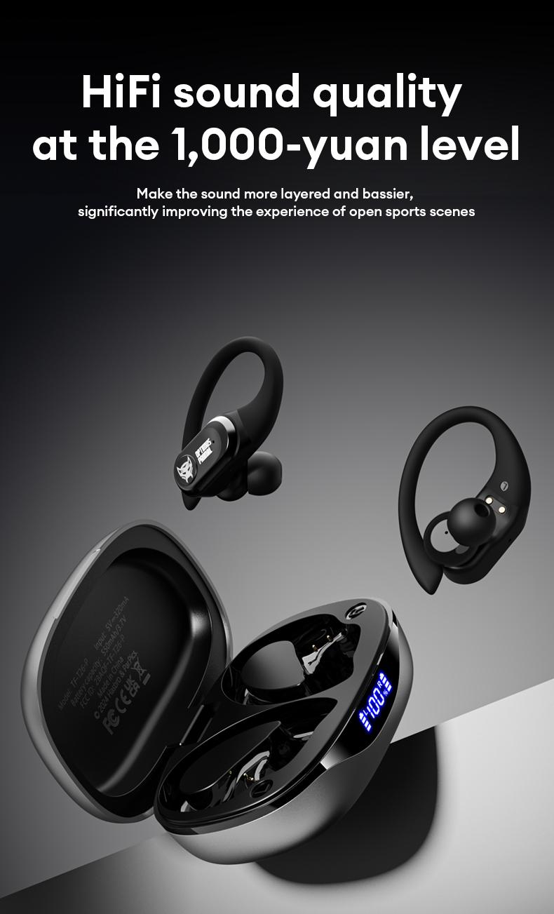Transformers T26 Pro HIFI Sound Quality Bluetooth Earphones Dual Microphone ENC Noise Reduction Easy To Carry Fit Ear Design Comfortable To Wear
