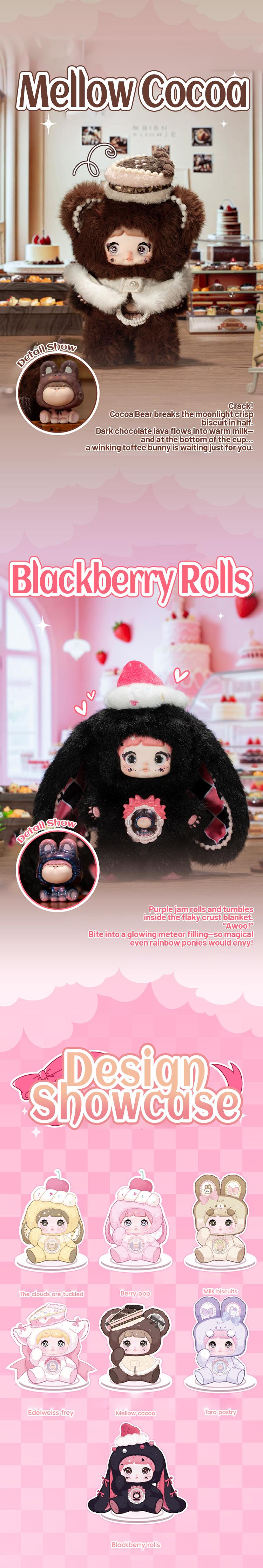 CALEMBOU Nommi× Amarilith A Bite of Sweetheart Series Plush Doll Blind Box V7, Kawaii Stuffed Animals Mystery Box Toys Figures Cute Anime Plushies Collectible Birthday Christmas Gifts for Girls