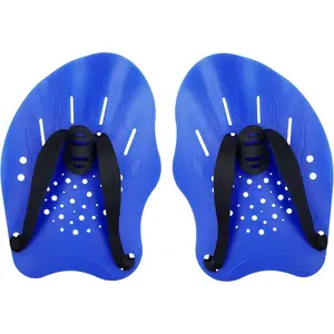 Contoured Swim Hand Paddles Swimming Training Paddles with Adjustable Straps Swimming Fins