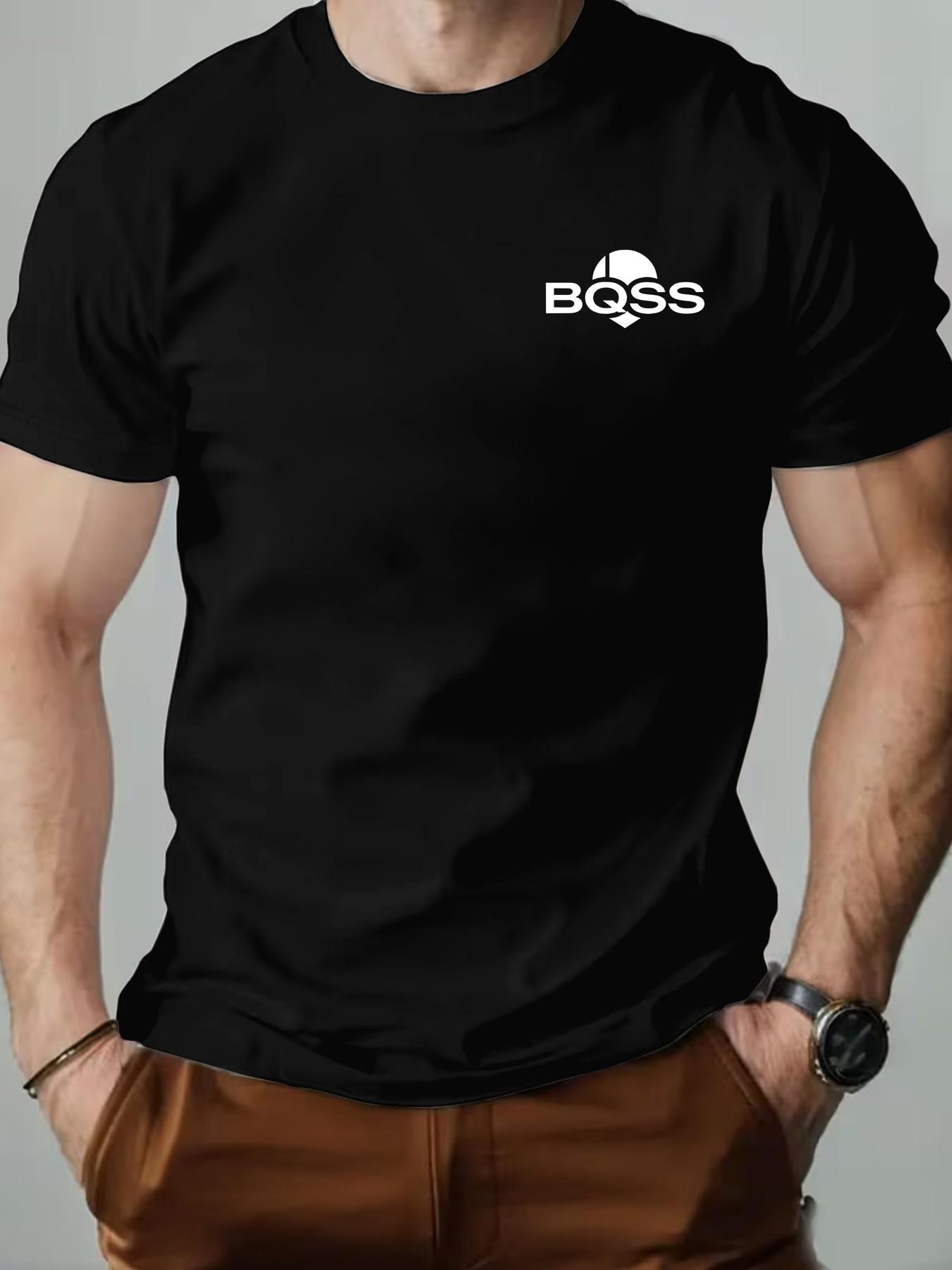 Men's Casual Long Sleeve Slim Fit T-Shirt, Geometric Pattern, Business & Gym Wear, Street Style, Daily Commute, Versatile Top