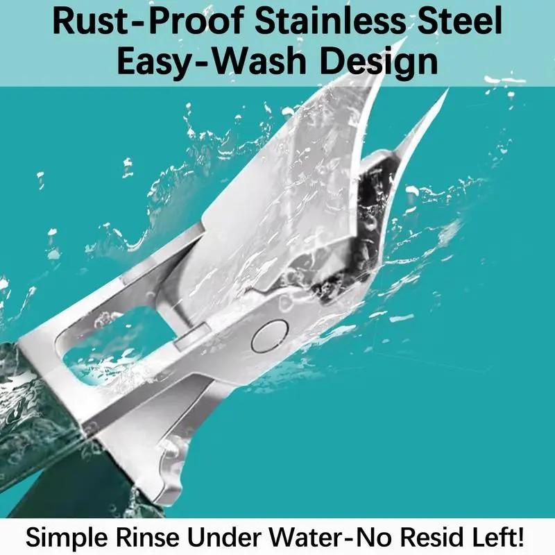 Nail Clipper Set, 3 Counts/set Multifunctional Large Opening Anti-splash Nail Clipper with File, Professional Manicure & Pedicure Tool, Nail Manicure Kit