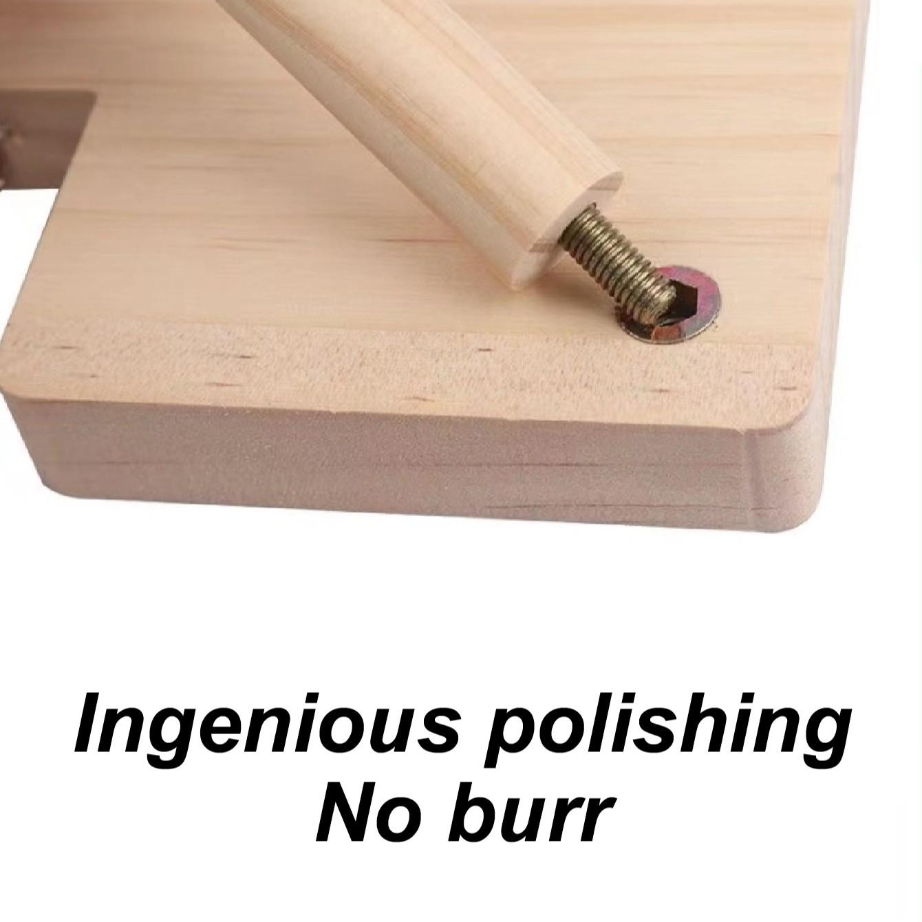 1 Set L-Shaped Solid Wood Hamters Two-Tier Platform Table with Ladder, Hamster Toys Bite-Resistant Stable Pet Hideout, Climbing Furniture for Small Pets, All Seasons Use