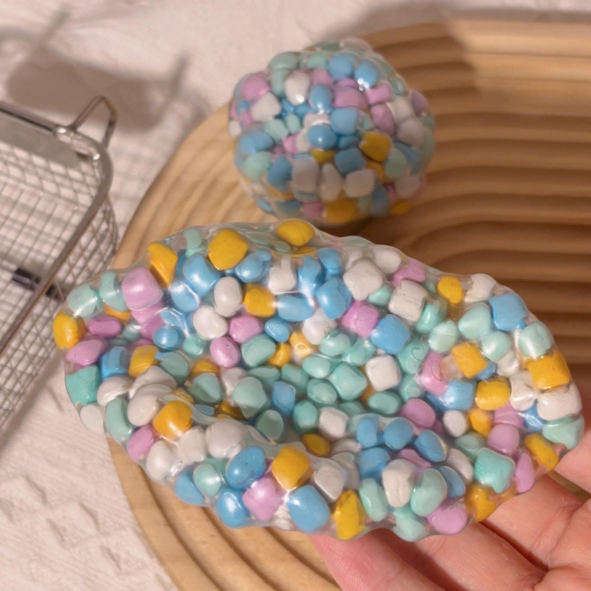 1 Count Dopamine Xylitol Stress Relief Ball, Handmade Squeeze Pop Bubble Ball, Suitable for All Ages, Slow Bounce Sensory Experience