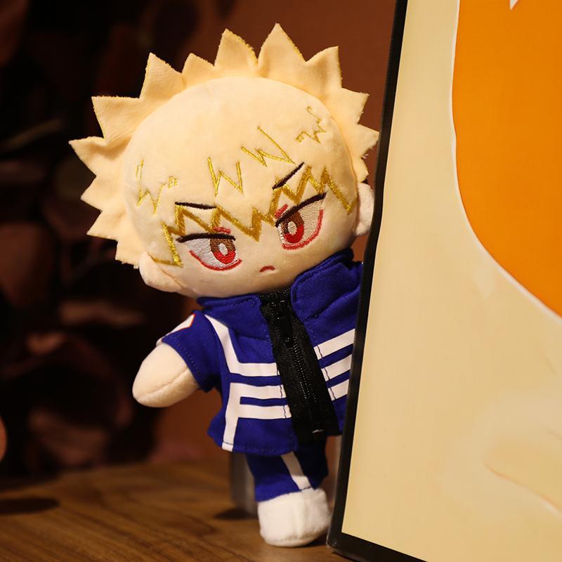 1pc 20cm New My Hero Academia Peluche Toys Stuffed Soft Anime Midoriya Izuku Bakugou Katsuki Todoroki Shoto Dolls Kids Gifts