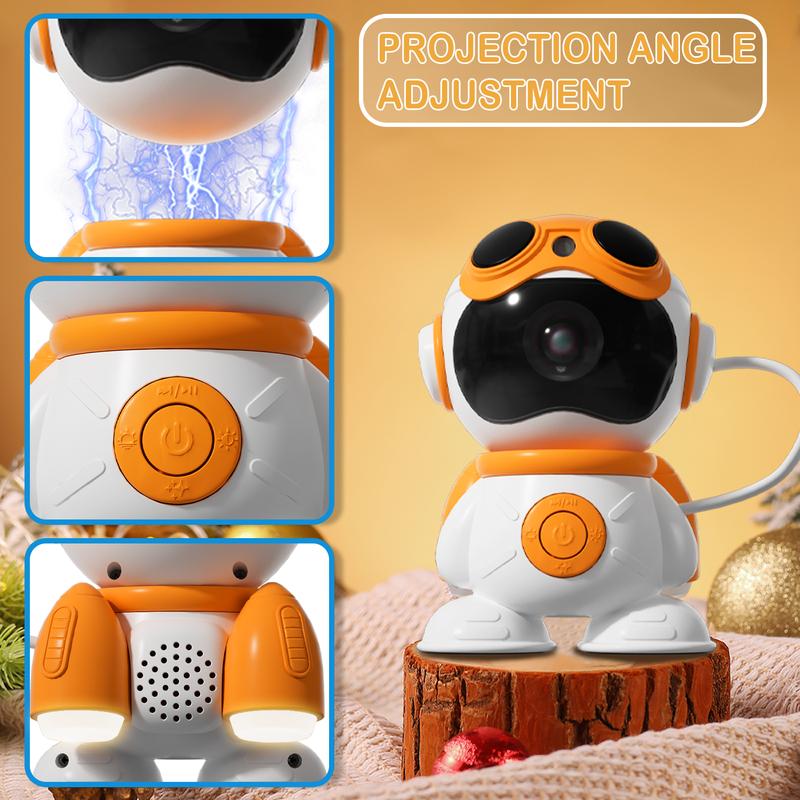 Starry Sky Projector with Remote Control, 1 Count Bluetooth-compatible Speaker Projector, USB Powered Playroom Night LED Light, Projector Lamp, LED Lights for Bedroom Room Decoration Astronaut Starry