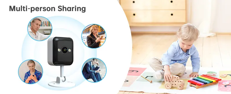Mini Window Camera for Home, Cloud&SD Card Back up, Color Night Vision, 24/7 Recording, 3 Easy Installation Steps, Safety Water Proof Mini Window Camera for Home, Cloud&SD Card Back up, Color Night Vision, 24/7 Recording, 3 Easy Installation Steps, Safety Water Proof