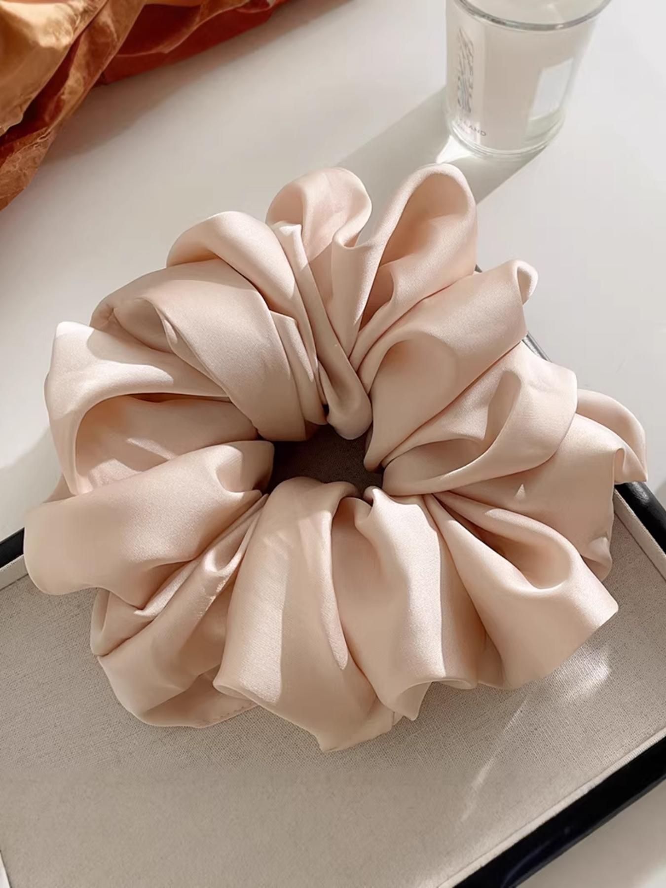 New Arrival Silk-Like Large Hair Elastic, High-End Satin Headband, Party Accessory, Gift Idea, Versatile Hair Tie, 1 Piece