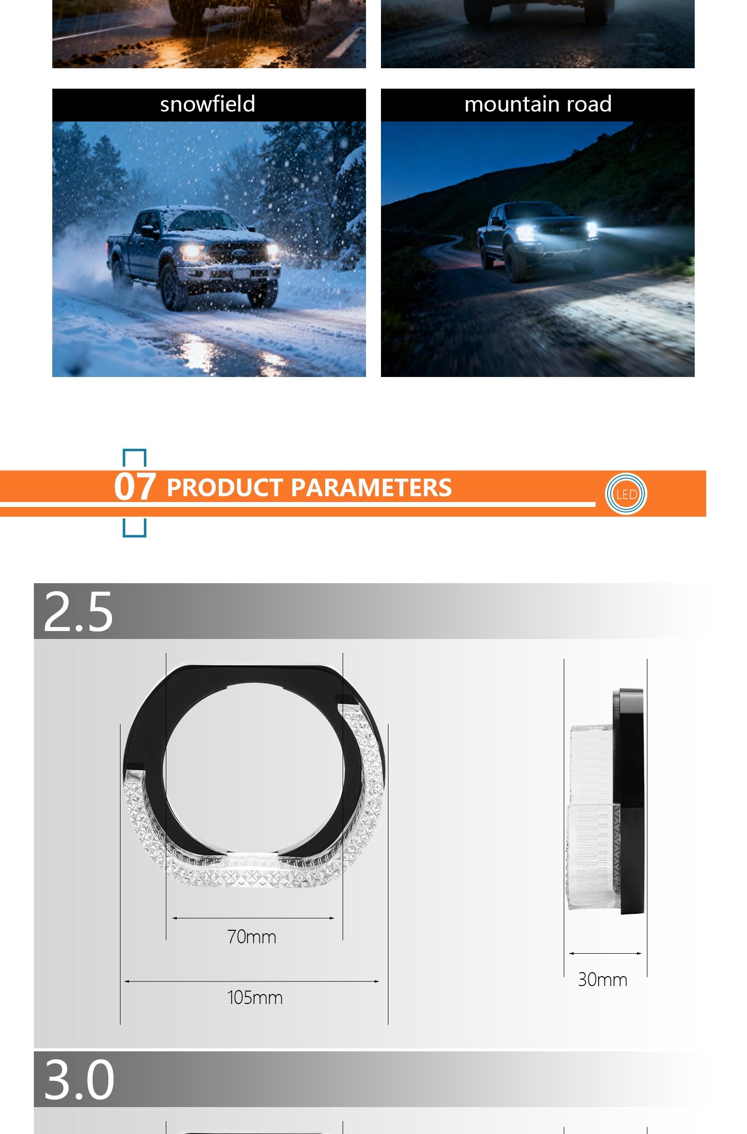 2PCS 5D RGB Angel Eyes Halo Rings Lights with Turn Signal Lights APP Bluetooth LED Motorcycle Retrofit DRL Car Headlight 12V