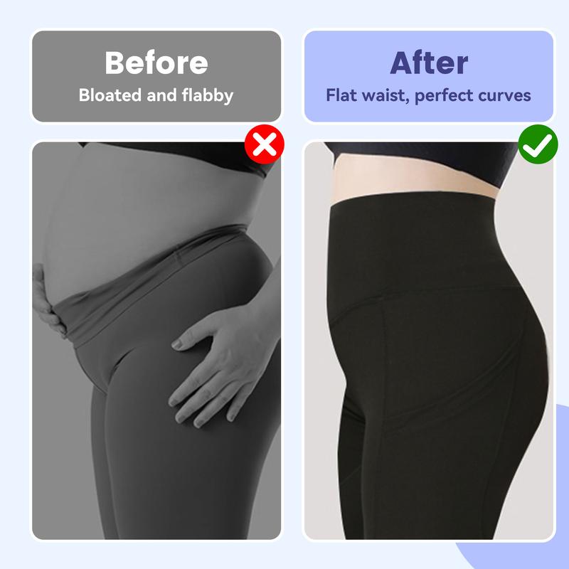 [Size up recommended] Viconow Women‘s Tummy Control  Yoga Shorts with Pockets - High Waist Bike Shorts for Workout