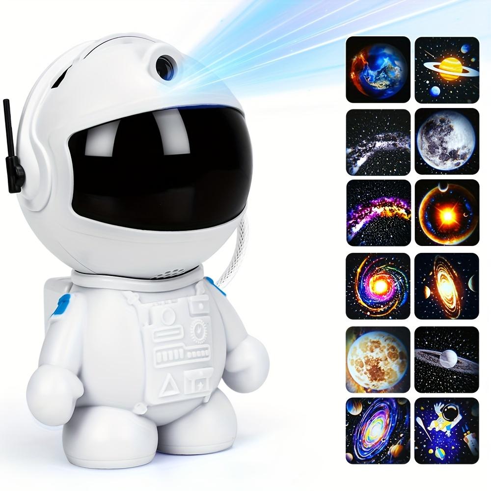 Electronic Astronaut-Shape Galaxy Projector Night Light, Modern Standing Starry Sky Projector with Dimmable Color Grading, Touch Control, USB-Powered for Bedroom Decor, Holiday Gifts