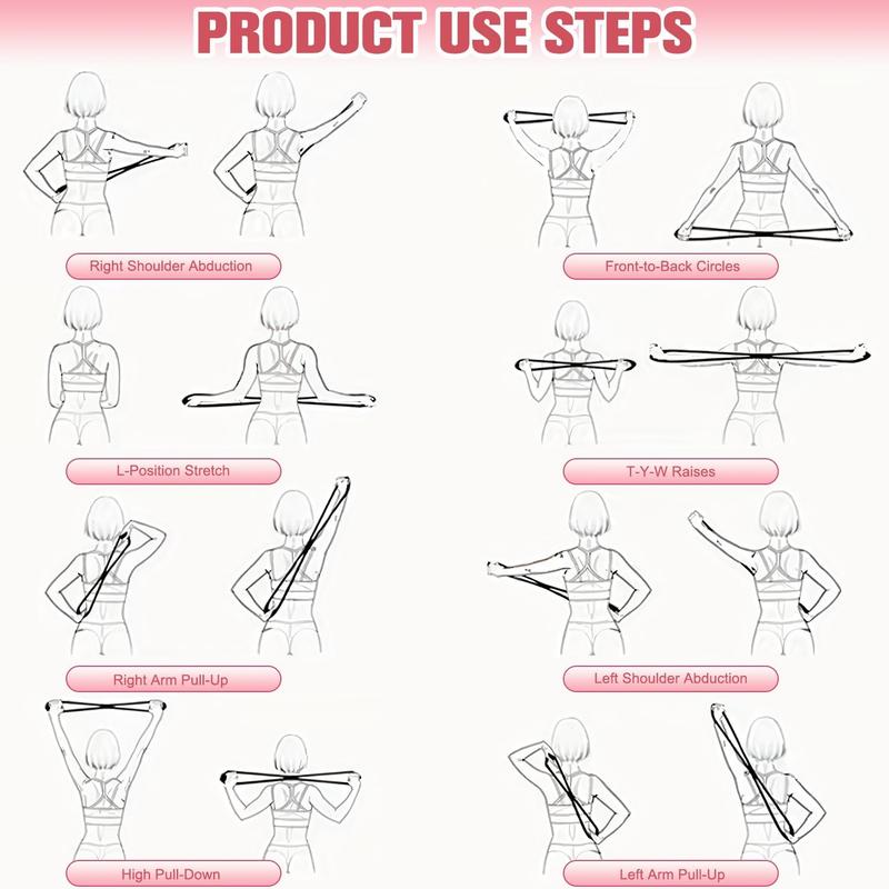 Figure 8 Resistance Bands with Handles,8 Shaped Resistance Bands,Arm|Back Training Elastic Ropes Workout Chest Arm and Shoulder Stretch Bands Exercise Equipment for Physical Therapy,Yoga,Pilates,Stretching,Equipment for Home Workout