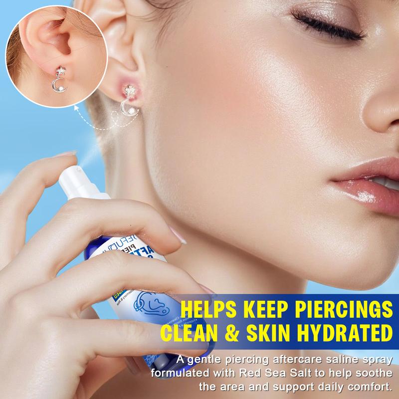 SEFUDUN Piercing Care Spray 60ml | Saline Spray for Piercings | Ear Piercing Cleaning Spray | Saline Spray for Piercings | Removal of Ear, Abdominal, and Nose Piercings and Keloids SEFUDUN Piercing Care Spray 60ml | Saline Spray for Piercings | Ear Piercing Cleaning Spray | Saline Spray for Piercings | Removal of Ear, Abdominal, and Nose Piercings and Keloids