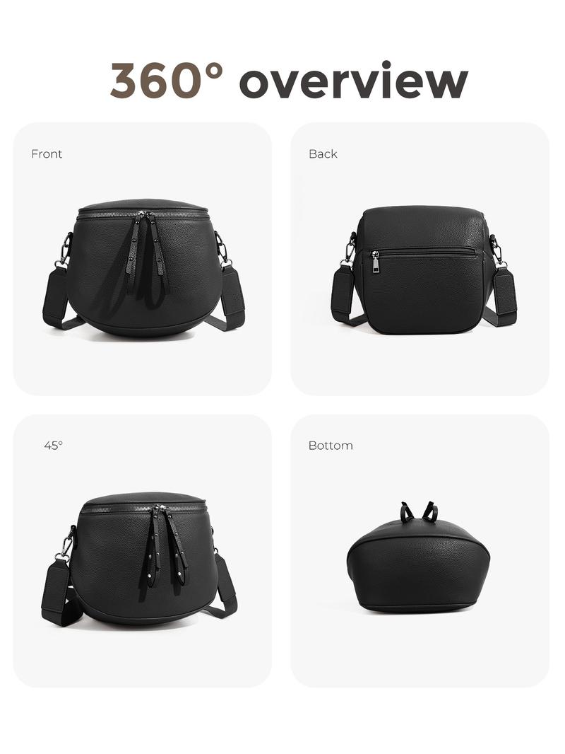 Lychee Texture Large Crossbody Bags for Women, PU Leather Bum Bag with Coin Purse, Stylish Checkered Sling Purse with Adjustable Strap, Lightweight Commuting Shoulder Bag Fanny Packs for Mother Travel Gifts Everyday Use