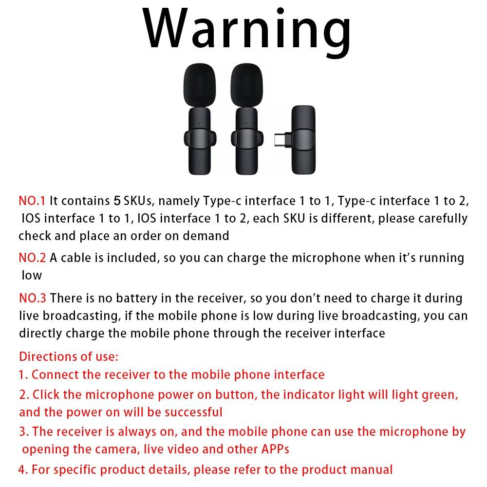 Wireless lavalier microphone (with velvet microphone cover) suitable for IOS or Android black mini professional noise cancelling microphone, mobile live streaming, suitable for outdoor video logs, travel TikTok and adventure vlogs, noise cancelling microp