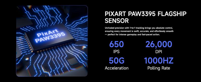 MAMBASNAKE×ATTACK SHARK X3 Wireless Gaming Mouse PAW3395 Superlight ...