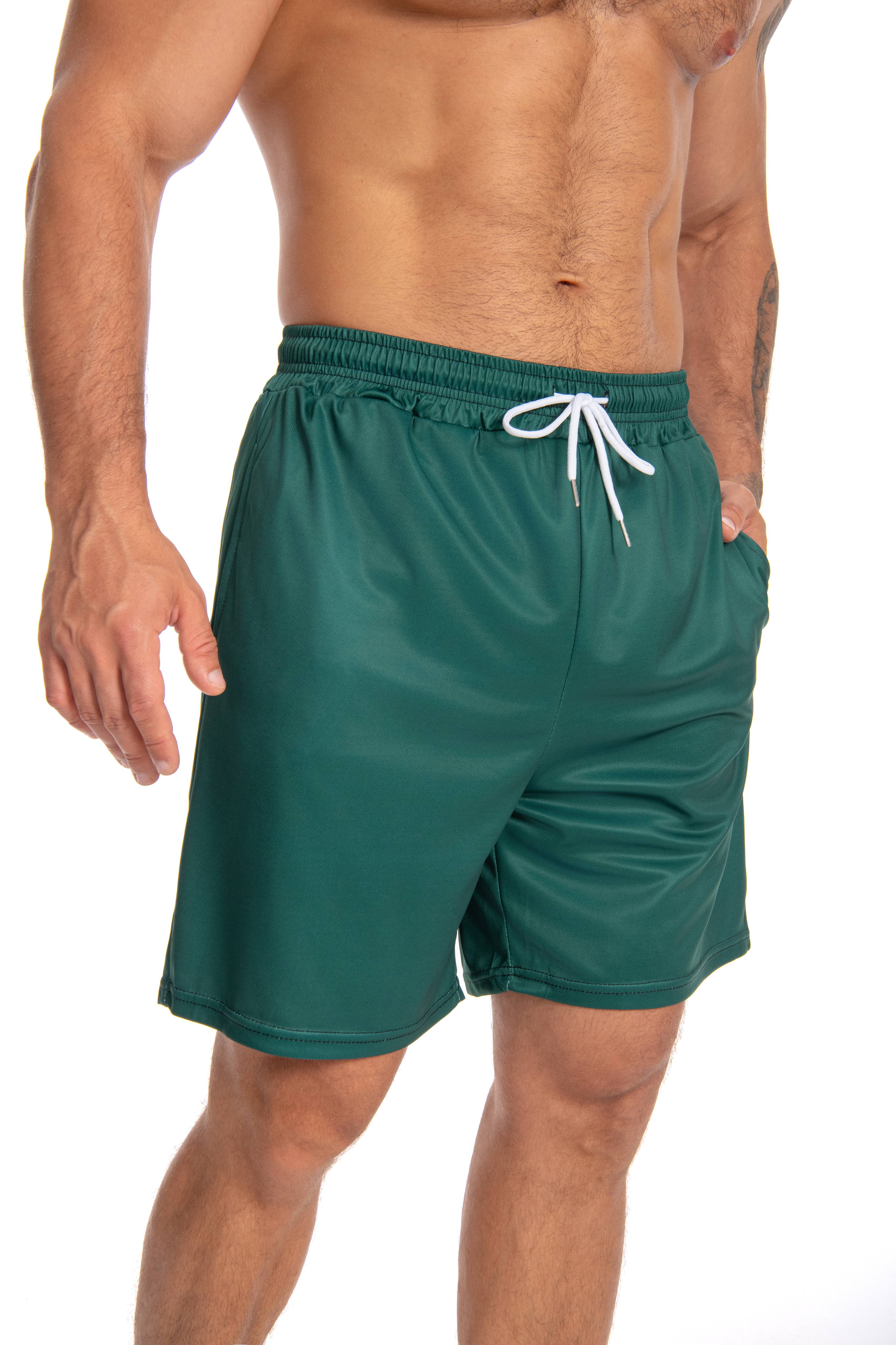 JUNBAOSS Mens Swim Trunks with Compression Stretch Beach Shorts Quick Dry with Pockets No-Chafing Board Shorts, Breathable Fit Hawaii Beach Shorts Swimwear Bathing Suits