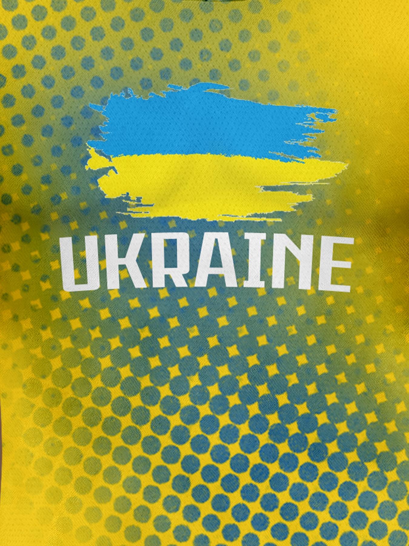 Ukraine Football Jersey Men's Breathable Soccer Shirt Ukraine National Team Fan Training Uniform