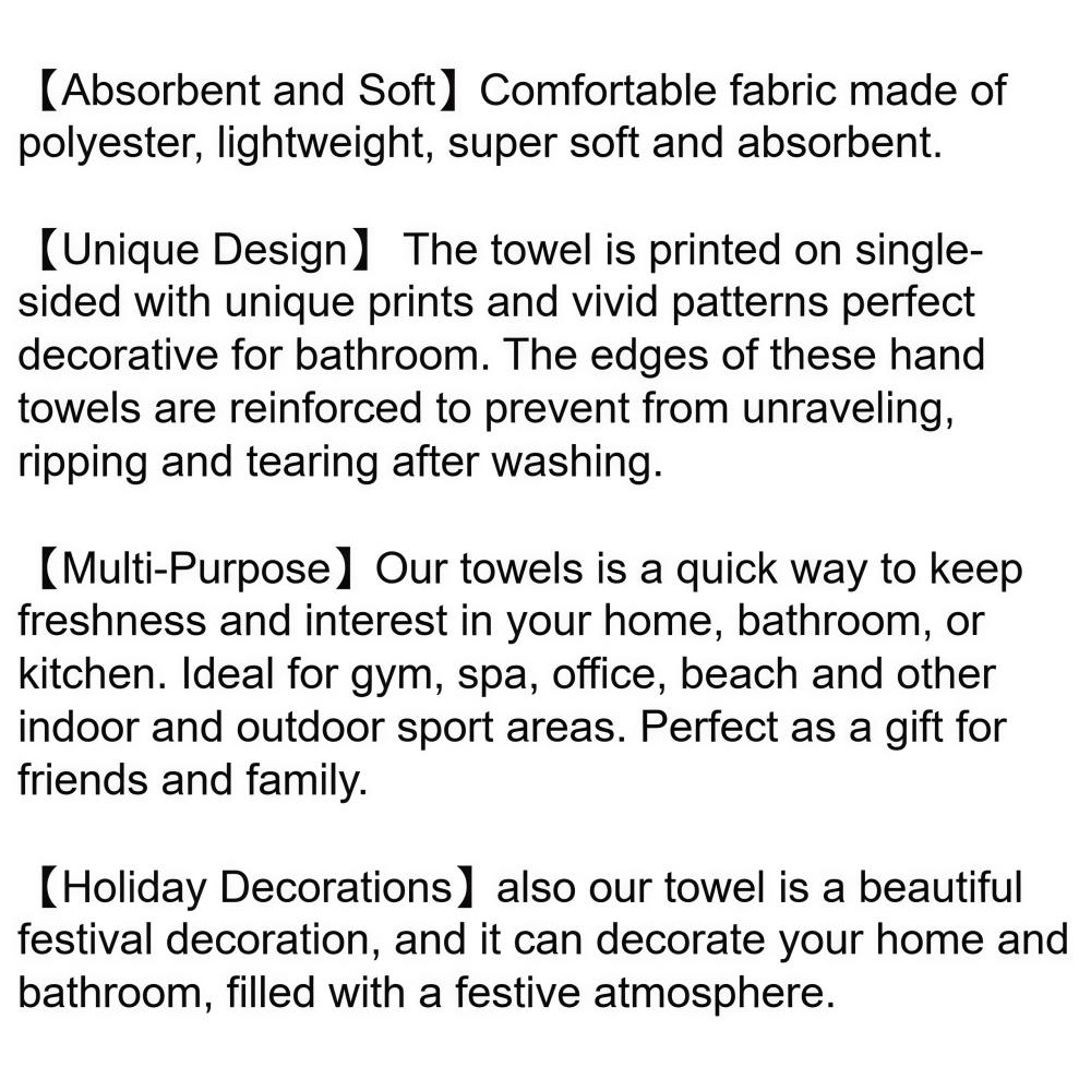 1Pc Christmas themed Buffalo check Fabric with Trees and Reindeer Bathroom Hand Towel Bath Towel, Multiple Size Microfiber Towel, Ultra-Soft Quick Dry and Absorbent Polyester Large Bath Towel, Kitchen Towels, Festiv