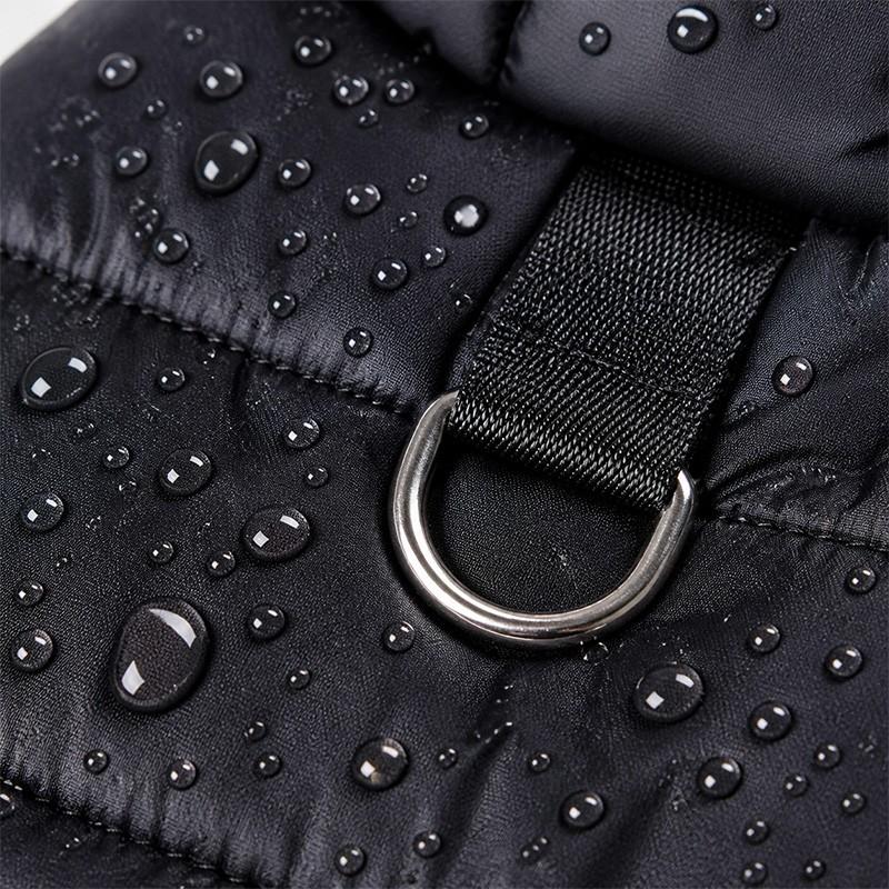Warm Hooded Pet Coat for Dogs and Cats, Fall Winter Outdoor Jacket, Easy-On Design,  Harness Loop, Comfortable Fit, Multiple Colors