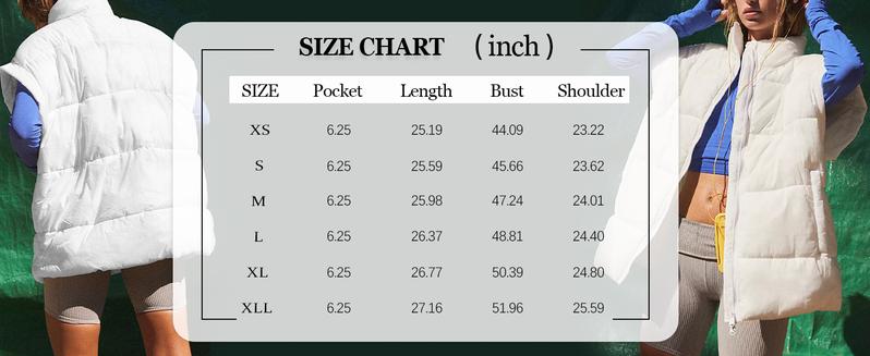 Songling Women's Black Casual Puffer Vest - Lightweight Stand Collar Full Zip with Pockets & Adjustable Drawstring - Trendy Outerwear for Spring Fall Winter Basic Fitted  Womenswear Style