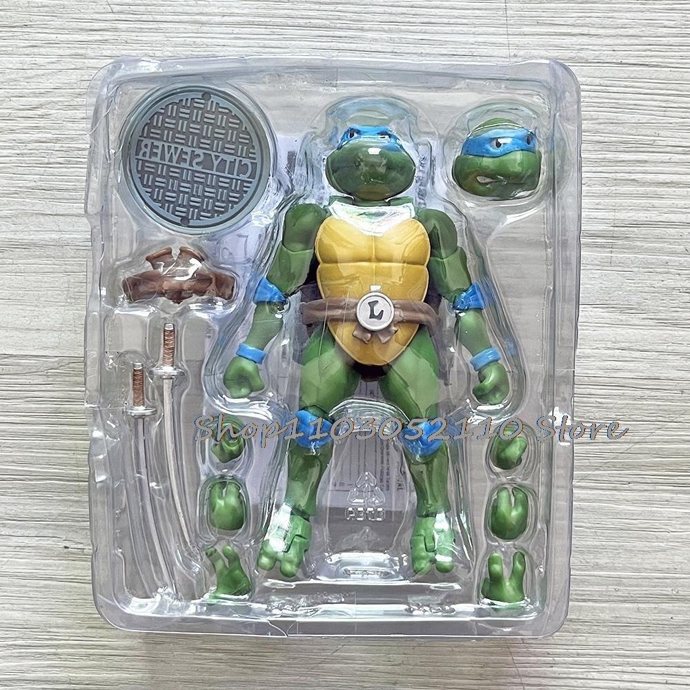 SHF Ninja Turtle Figure Neca 1990 Film Version Turtles Action Figure Raphael Leonardo Michelangelo Donatello Model  Gifts