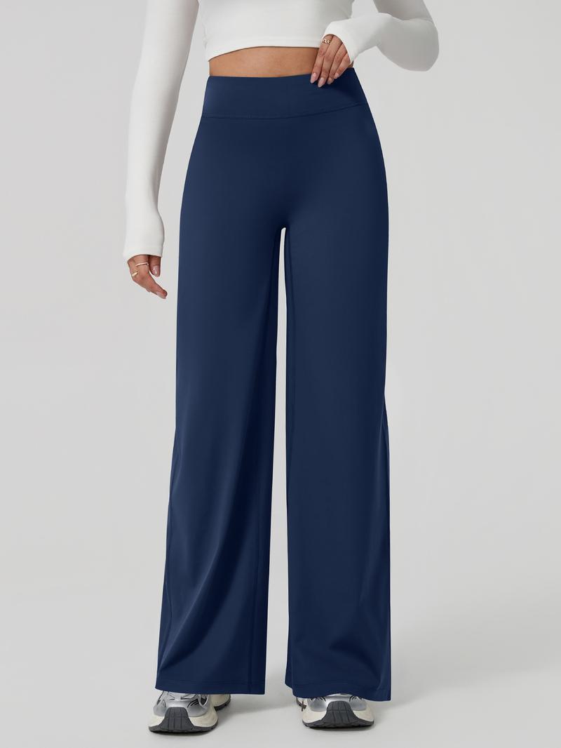 Women's High-Waisted Wide-Leg Pants, Casual Chic Trousers, Comfortable Loose-Fitting Design, Soft Breathable Fabric, Perfect for Daily Wear & Sports