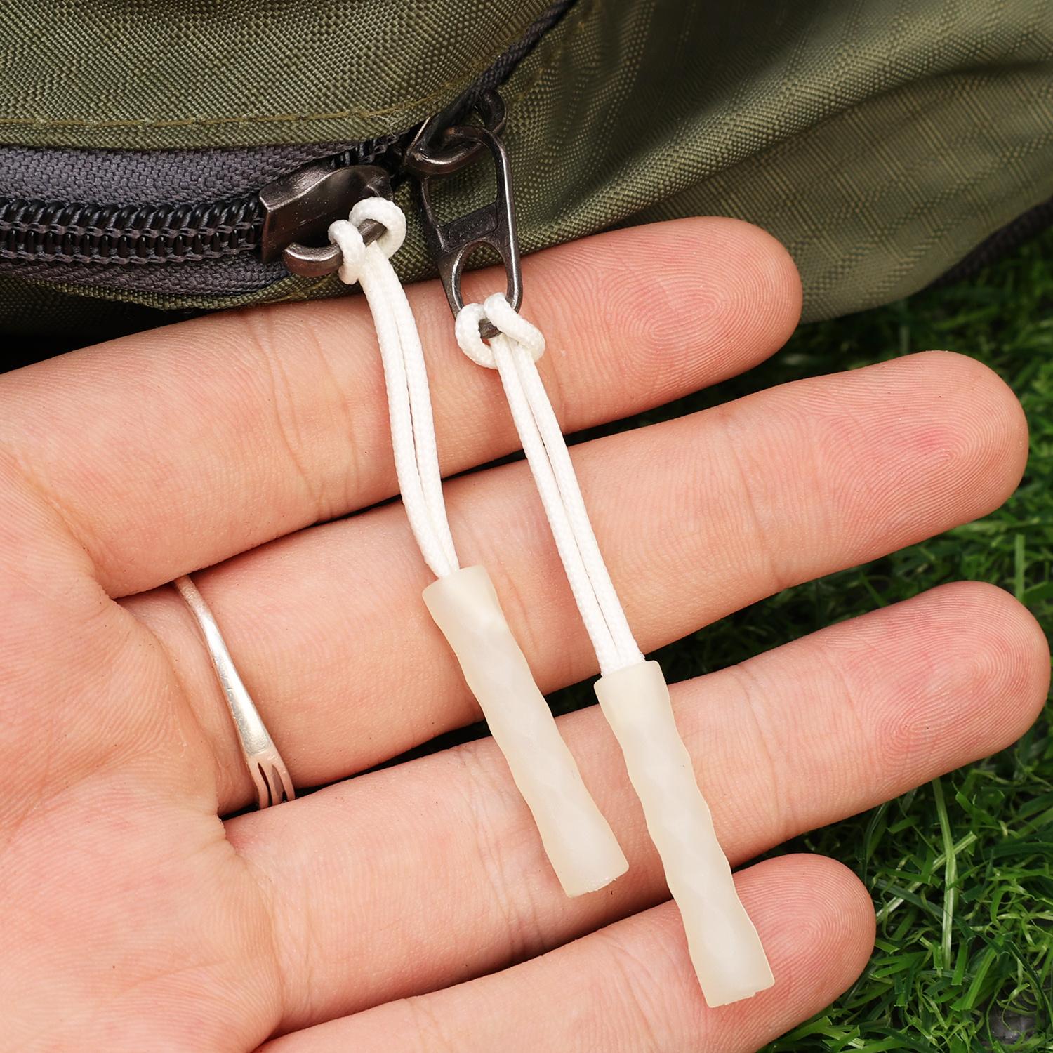 5pcs luminous zipper travel bag zipper clothing bag luminous zipper head outdoor tent backpack replacement luminous zipper tail rope luminous zipper head tail rope