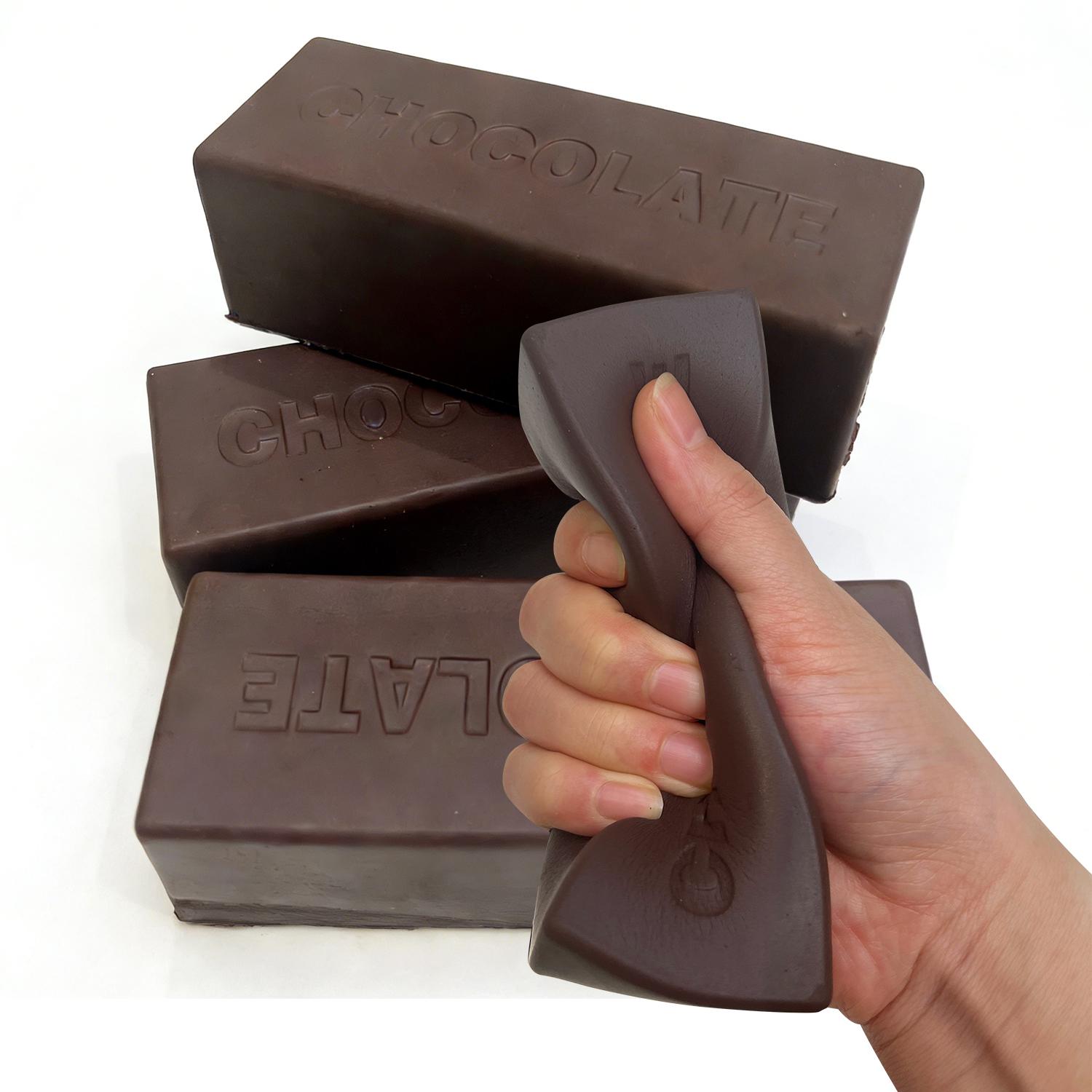 1Pc Squeeze Butter Squishy Toy, PU Material Butter Stick Decompression Squeeze Slow Rising Squeeze Food Fidget Toy for Office School Stress Relief Fidgeting (Light Yellow)