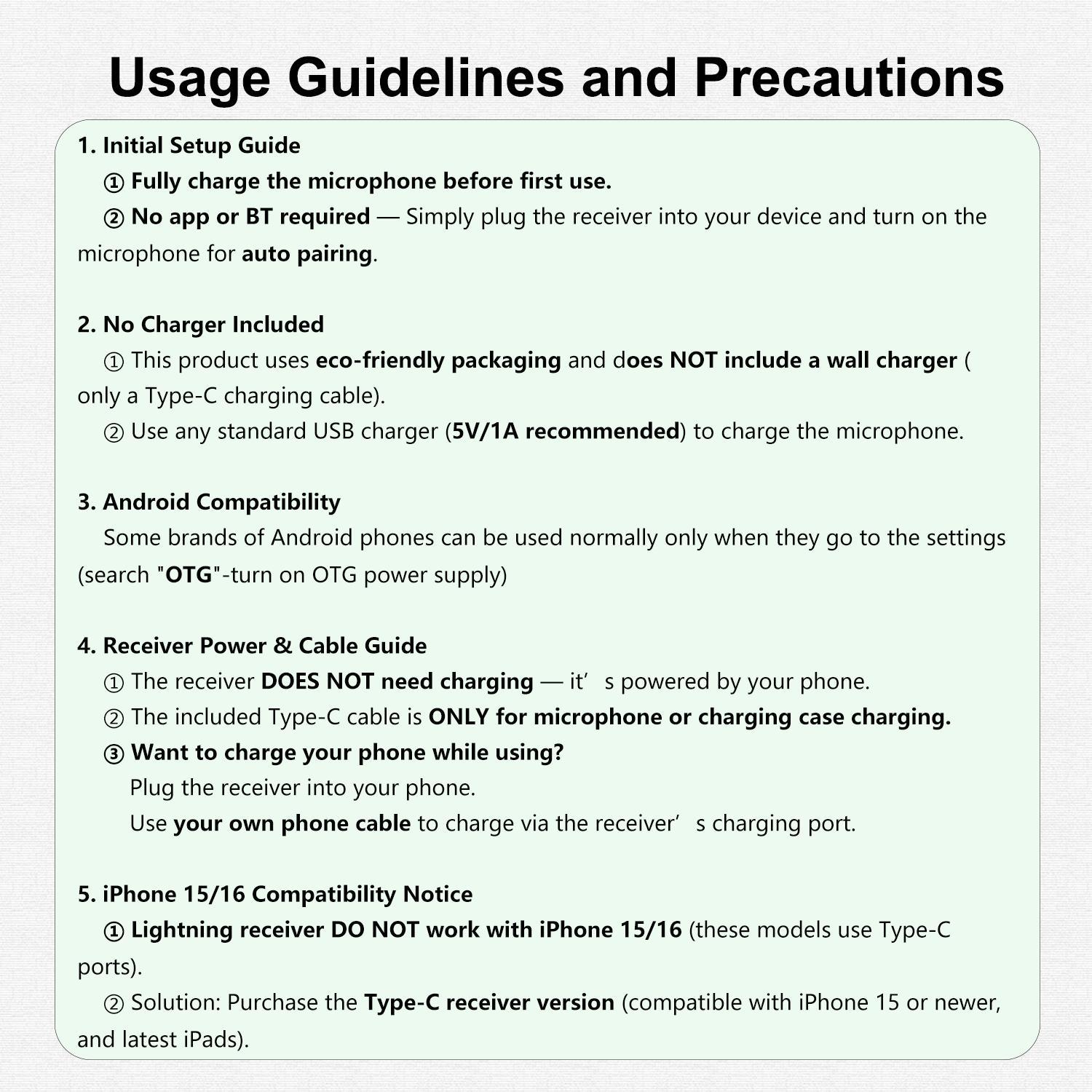 HITOZON Wireless Lavalier Microphone, USB Rechargeable Wireless Microphone with Charging Case, Lapel Mini Mic for Video Recording, Teaching, Interviews, Podcast, Audio, Portable Mic