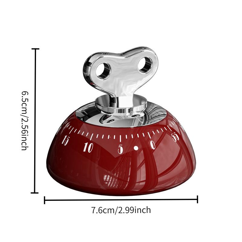 Magnetic Timer for Kitchen, Precise Countdown Timer, Attaches to Table or Refrigerator, Mechanical Timer, Ca Prop 65 Compliant