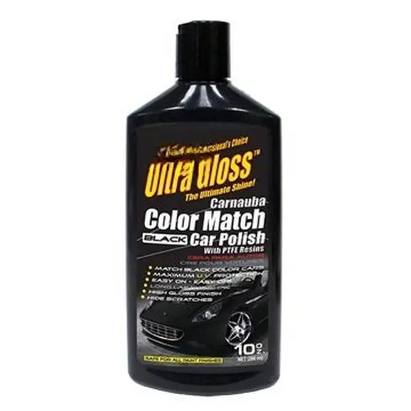 UltraGloss Carnauba Black Color Match  Polish with PTFE results. The Professional Choice. 10 oz.