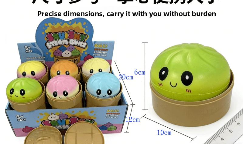 Creative PU Material Colorful Large Bread Slow Rise Stress Relief Toy – 3-Pack or 1-Pack Available, Popular Squishy Decompression Toy, Soft & Durable