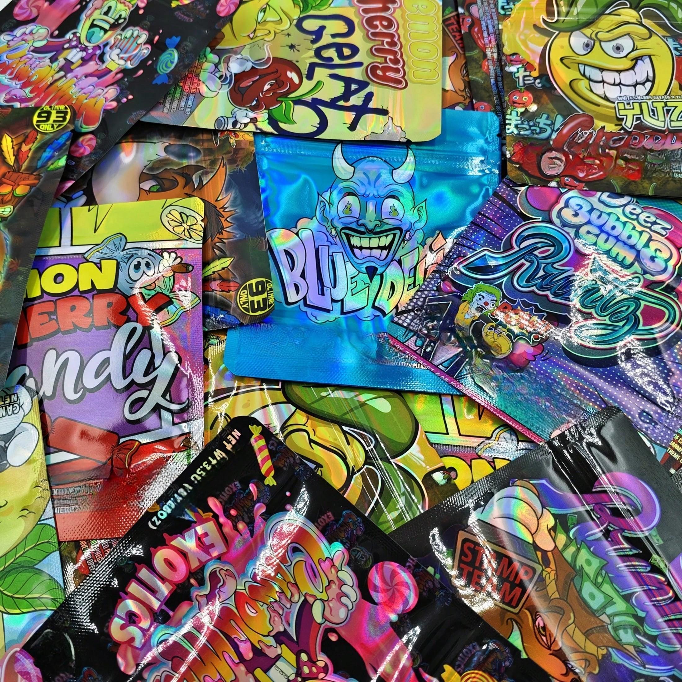 20/50/100 PCS Reusable Mylar Zipper Storage Bags — Ideal for Party Favors, Gift Packaging, and More