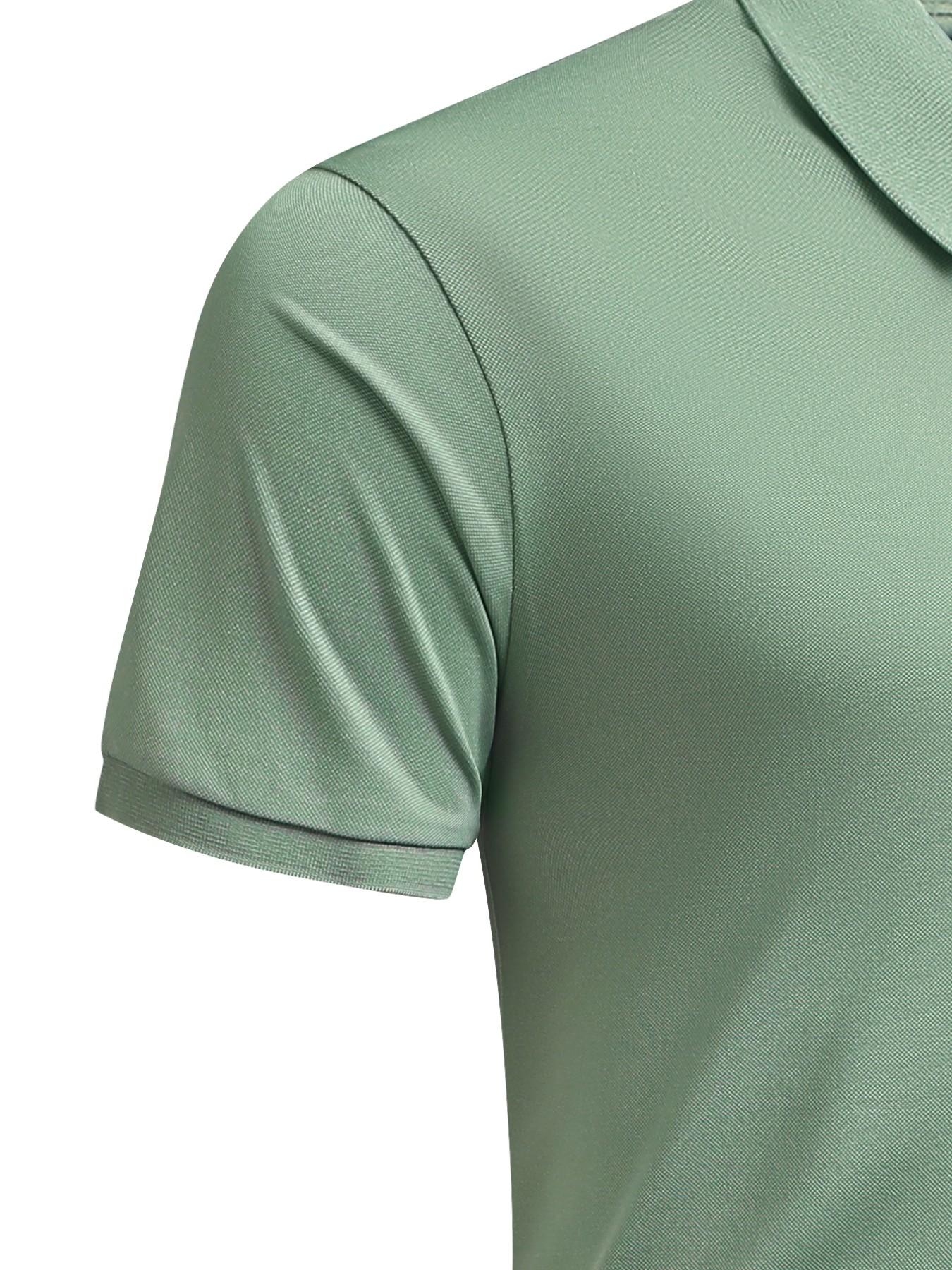 Unisex Short Sleeve T-Shirt, Solid Color Casual Polo Shirt, Breathable Quick Dry Workout Gear, Ideal for Sports, Running, Daily Wear