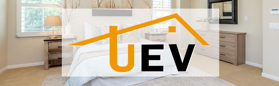 UEV 4 Drawer Dresser White with Gold Handles, Drawer Chest Tall Storage Dresser Cabinet Organizer Unit with Gold Metal Legs for Bedroom, Living Room