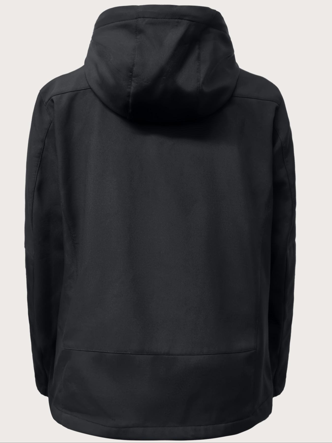 Women's Outdoor Softshell Jacket, Warm Waterproof Windproof Hiking Coat with Hood, Zipper Pockets, Breathable Camping & Climbing Gear, Soft Shell Jackets