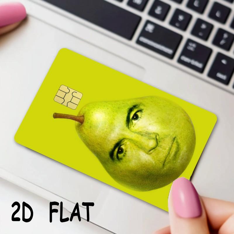 Funny Credit Card Stickers, 2-Pack, Ultra-Thin Waterproof Scratch-Resistant, Personalized Bank Card Decorative Stickers, Durable Waterproof Stickers