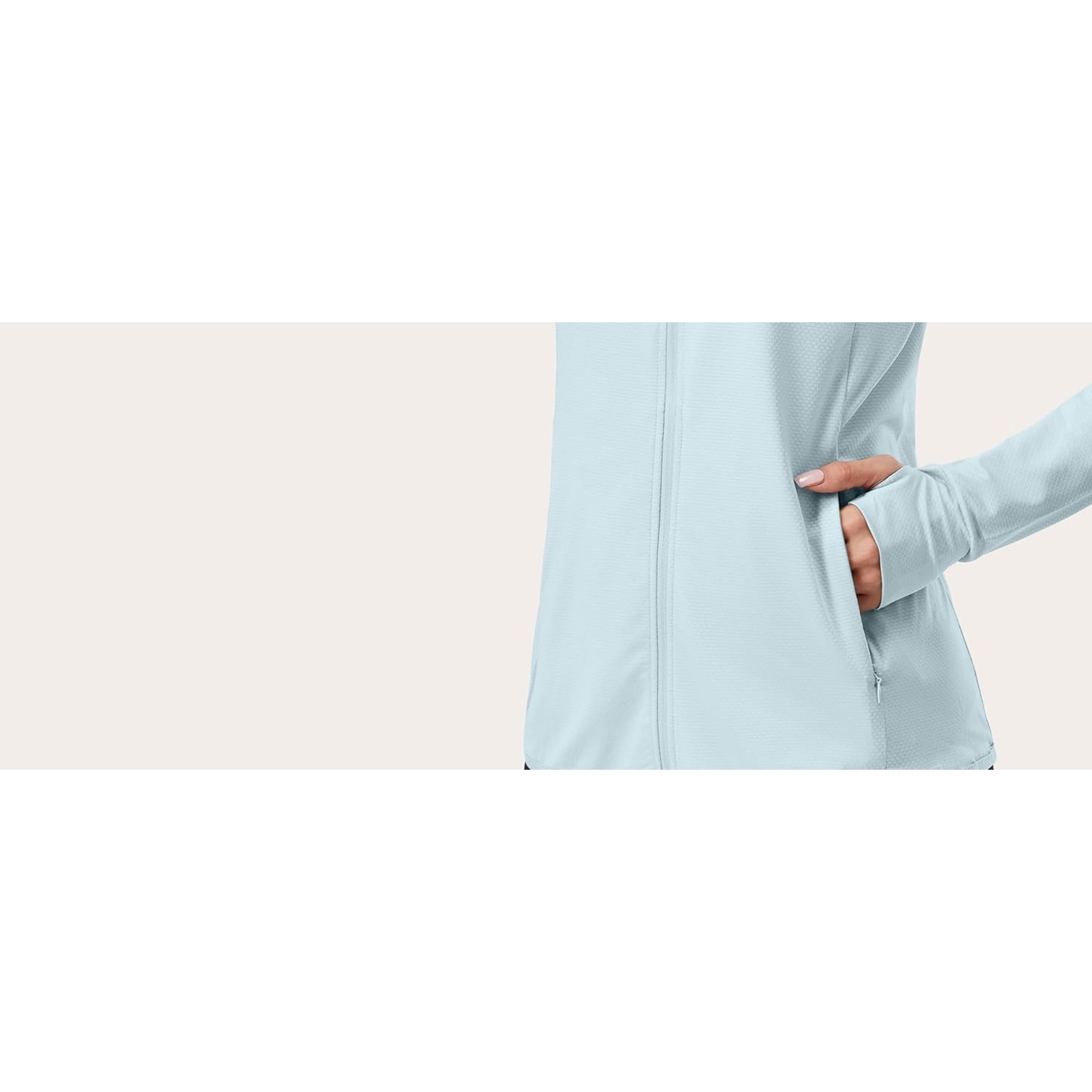 Women's UPF 50+ Sun Protection Hoodie Jacket Lightweight Long Sleeve Hiking Shirt with Pocket for OutdoorGift