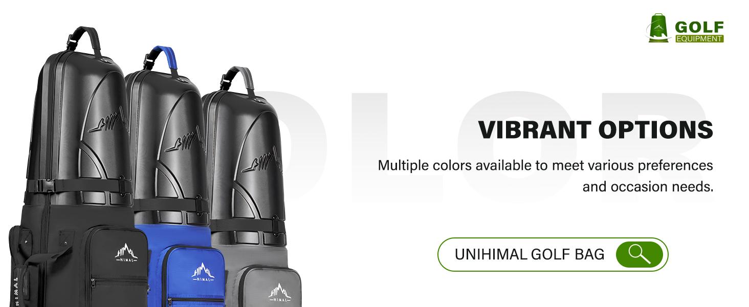 UNIHIMAL Golf Travel Bag with Hard Case Top, 1680D Heavy Duty Oxford Golf Club Travel Bags for Airlines with Wheels Easy to Maneuver UNIHIMAL Golf Travel Bag with Hard Case Top, 1680D Heavy Duty Oxford Golf Club Travel Bags for Airlines with Wheels Easy to Maneuver