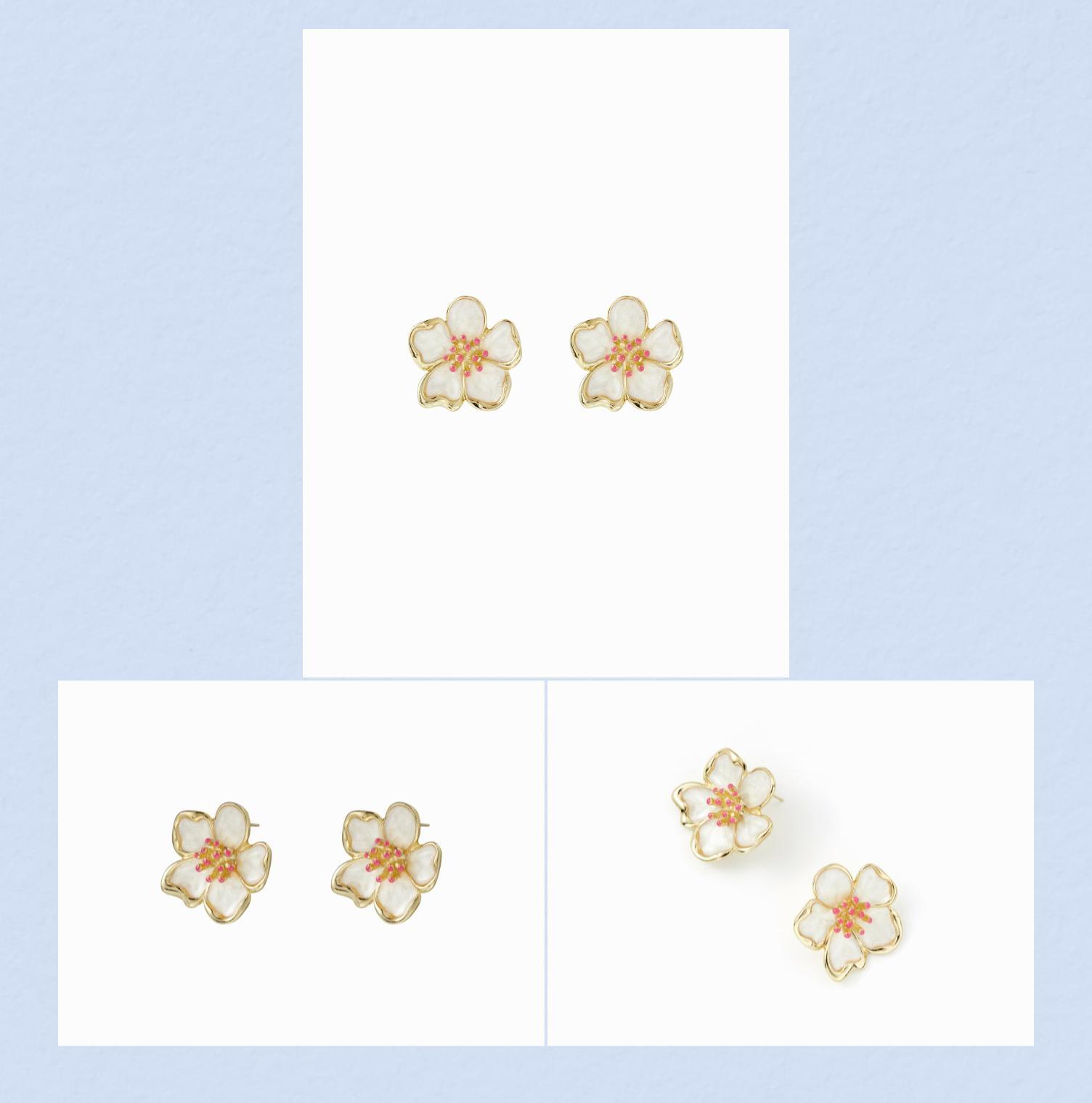 Cider FLOWER STUD EARRINGS