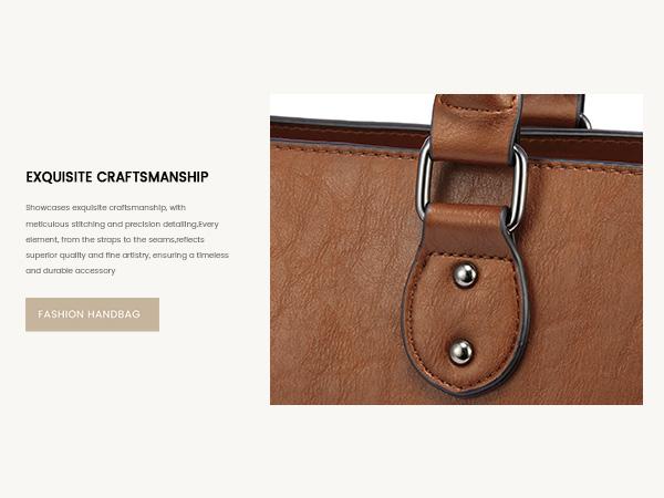 LOVEVOOK Laptop Bag for Women, 15.6-17.3 inch Vegan Leather Laptop Tote Bag Large Capacity Vintage Leather Work Bags for Women Computer Bag Office Briefcase Handbag. Durable. TikTokShopJumpstartSale