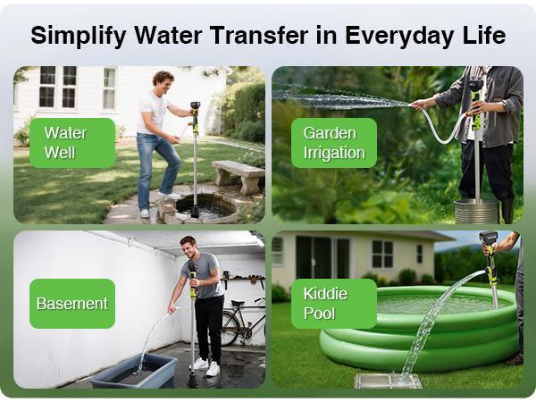 [2025 Enhanced] Cordless Stick Pump,2x4000mAh Batteries, 720GPH High-Pressure Stick Pump, 32FT Lift Height, Suitable for Diesel Transfer/Swimming Pools/Gardens/Ponds/Boats/Motorhomes #dieseltransferpump #kerosenetransfer#waterpump #stickwatertransfer