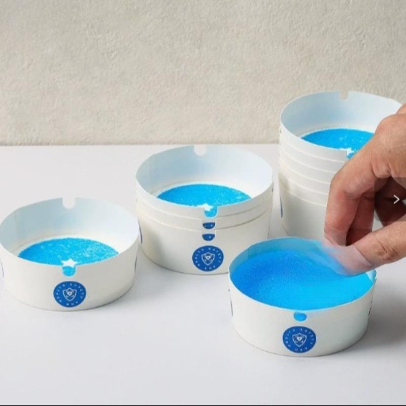 Pack of 25 - Disposable ashtrays, outdoor ashtrays, portable indoor windproof ashtrays