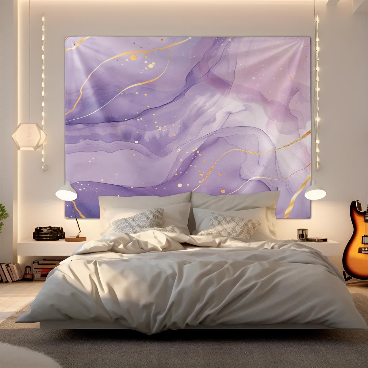 Fluid Ink Art Wall Tapestry, Niche Watercolor Texture Design, Natural Drape Strong Atmosphere, Perfect for Influencer Bedroom Backdrop Wall Decor