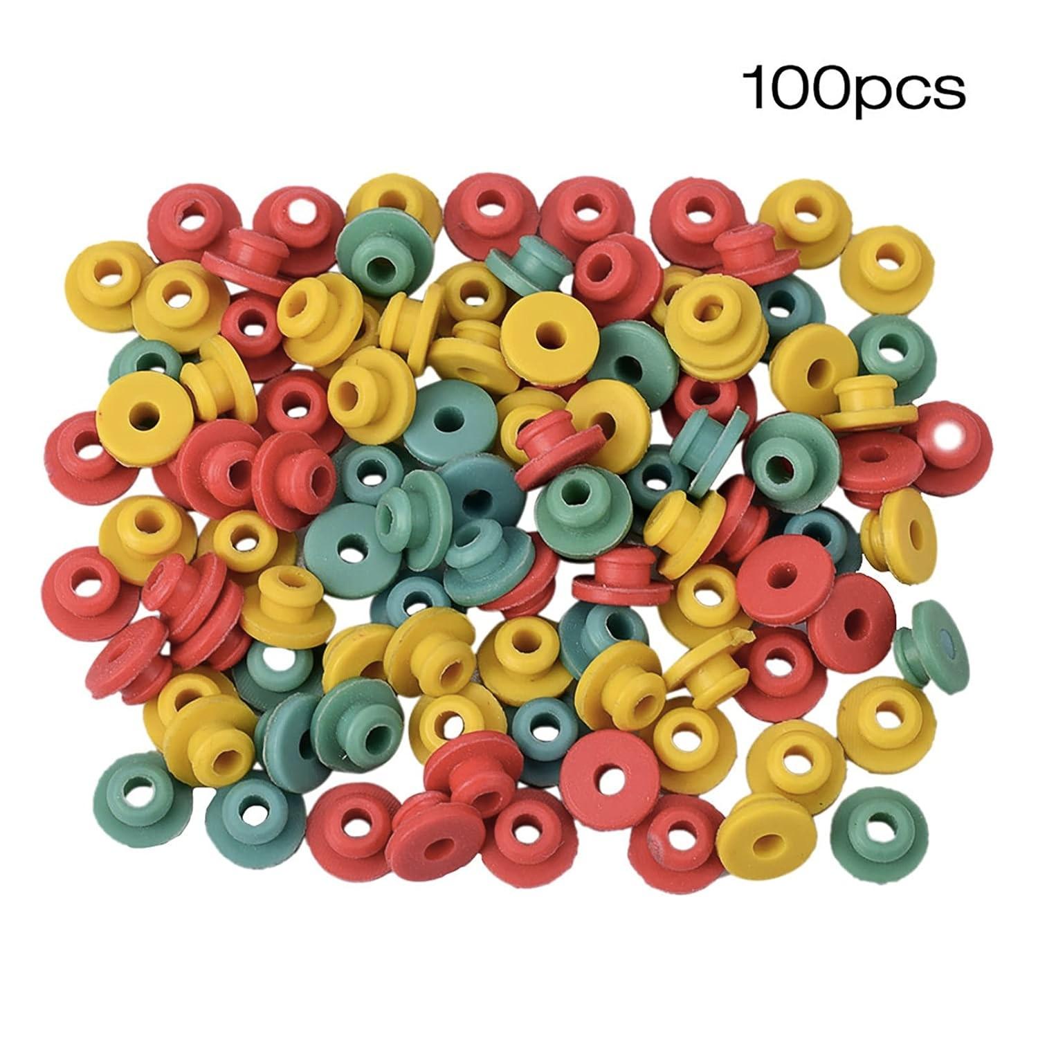 409pcs Tattoo Machine Accessories Set, Includes 100 Colorful Tattoo Bands, 100 Tattoo Rings, 100 Tattoo Decorations