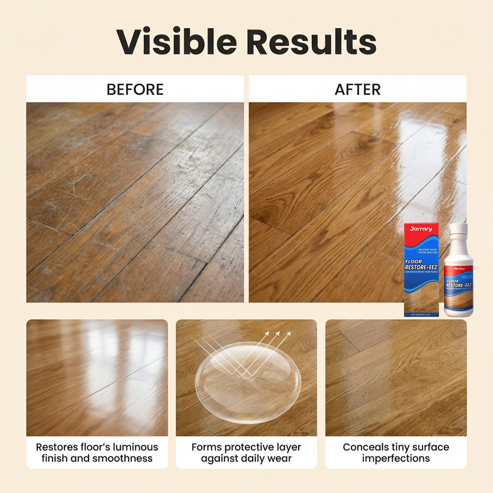 Floor Care Polisher Daily Home Use Gentle Convenient Shine Floor Scratch Repair, Effective Maintenance Solution for Hardwood Floors