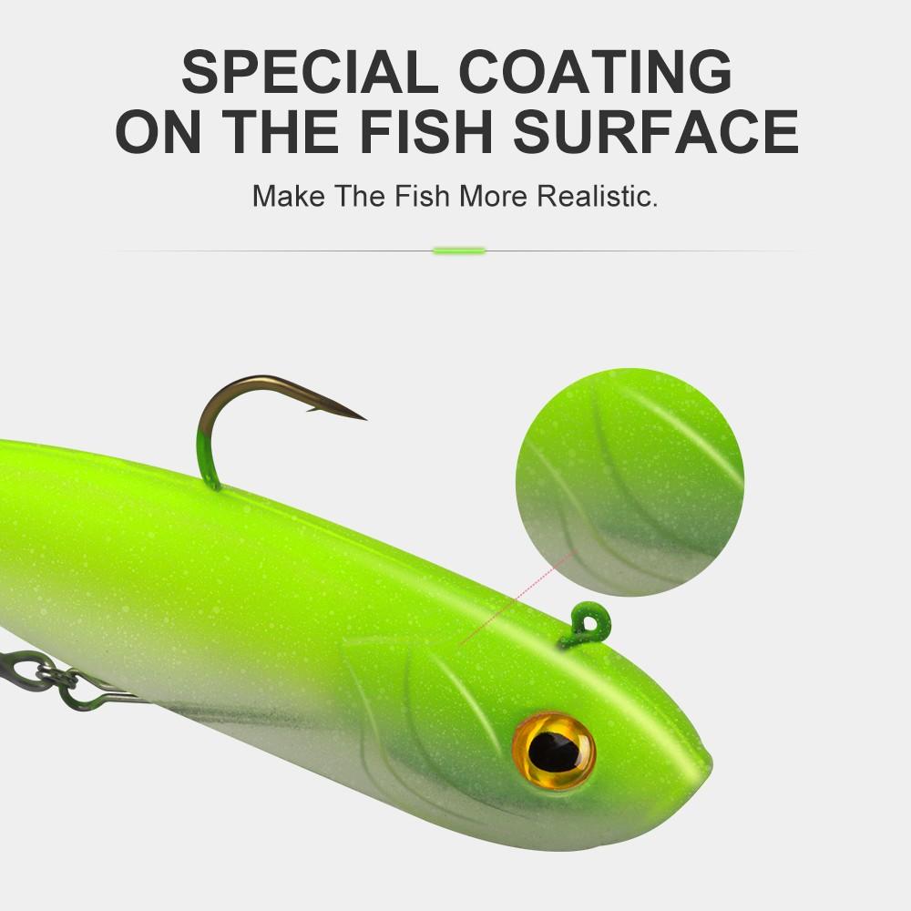 1pc Sinking Soft Bait with Replaceable Tail, Realistic Color Large Fishing Lure 47g/1.66oz 150mm/5.91in, Durable PVC Material Good Swimming Action Suitable For Bass, Trout, Pike For Fresh&Saltwater Fishing Fishing Lure Perfect Gift for Anglers