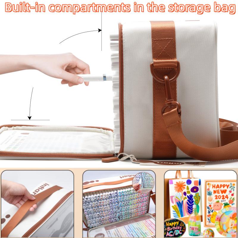 288 Colors Acrylic Paint Markers, Soft Brush Tip Marker Pens Set, Acrylic Drawing Markers with Marker Bag, Holder Storage, Acrylic Paint Pens for Fabric, Wood, Stone, Canvas, Glass, Egg, Rock Painting, DIY Crafts and Art Supplies