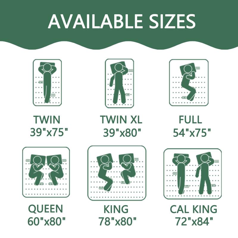 【BEDLORE】Bamboo Leaf Pattern Waterproof Fitted Sheet, Soft & Breathable Non-Slip Bed Sheet with Deep Pockets, Ideal for Bedroom & Home Use